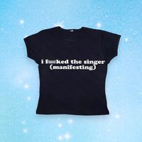 Thanks for clicking on this Funny Slogan Y2K Baby Tee.😊💖 ------- PRODUCT INFO 💫 60% Cotton, 40% Polyester 💫 Not censored word on the product. 💫 The print is slightly puffed for the authentic Y2K vibe SIZING 💫You can choose your regular size 💫 Tight fit ------- ✅ If you have any questions, just contact us. For more Y2K Baby Tees: www.etsy.com/de/shop/FlipPhoneClothing