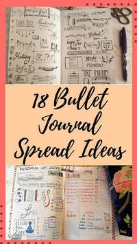 Bullet journal page spread and bujo layout ideas to give you inspiration for your own journaling, complete with a video flip through #bulletjournal #bujo - Kerrymay._.Makes