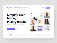 Makeral - Finance Landing Page [Hero] by Rizal🔥 for Kretya on Dribbble