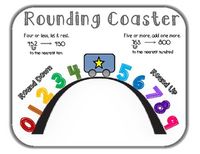 8.5" x 11" pdf that can be printed in poster size. Anchor chart to help students remember the rules for rounding numbers.