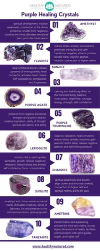 Discover powerful purple crystals like amethyst and fluorite. Balance your crown and third eye chakras with our selection of beautiful stones for energy harmony