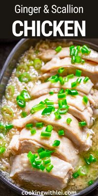 Fuel up with this protein-packed Chinese ginger and scallion chicken recipe. Juicy Guaranty!