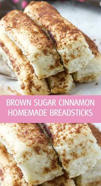 Homemade finger bread sticks baked in the oven perfect for brunch or snack by ilonaspassion.com I @ilonaspassion #breadsticks #cinnamonbreadsticks #homemadebreadsticks