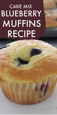 Try these easy game-changing Blueberry Muffins made with a cake mix - you won't be disappointed!