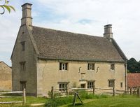 Woolsthorpe Manor, Woolsthorpe-by-Colsterworth, Lincolnshire, England. This house was the birthplace and the family home of Sir Isaac Newton. 2014.