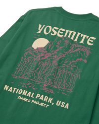 Hit the trails in a tee made to celebrate and embrace the nature you surround yourself with. Our Yosemite long-sleeve tee takes you from trail to town without missing a beat. A light puff print graphic is featured on both the front and back of the tee, adding a touch of style that's perfect for any adventure.