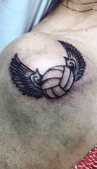 Volleyball Tattoo Design Images (Volleyball Ink Design Ideas)