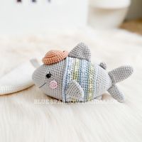 Crochet Shark Pattern Ocean Animal Fish Amigurumi Toy Plushie Digital PDF Tutorial - Etsy