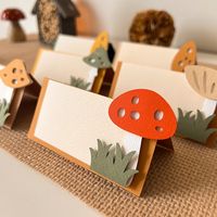 Mushroom Food Labels Mushroom Baby Shower Place Cards A Little Mushroom is on the Way Cottagecore Toadstool Party - Etsy