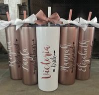 Excited to share this item from my #etsy shop: ROSE GOLD bridesmaid gift ideas, bridesmaids gifts on a budget, bridesmaid proposal box, brides tribe gifts, maid of honor tumbler, gifts #weddings #rosegold #wedding #silver #bridesmaidgift #giftideas #bridesmaidsgifts #giftsonabudget #bridesmaidproposal