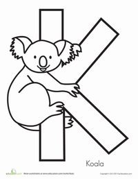 Meet the koala, a cute animal that hangs around the Australian countryside. Keep building up your preschooler's vocabulary as she colors her way from A to Z.