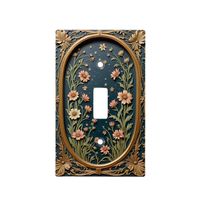 Whimsical Wildflower Evening Single Toggle Light Switch Cover | Zazzle