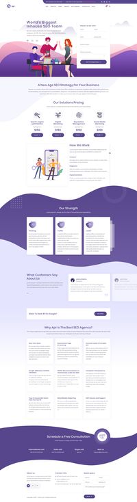 APR - Tech, Digital, Product Landing PSD Template