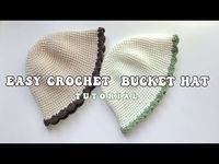 Easy Crochet Bucket Hat Tutorial | สอนถักหมวกบัคเก็ตง่ายมากๆสำหรับมือใหม่ - YouTube