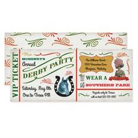 Vintage Kentucky Derby Horse Racing Party Ticket Card