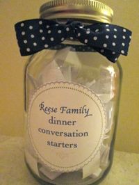 DIY Mother's Day Gift: Conversation Starter Jar! {Finally an Adult Family Friendly idea}