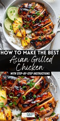 Make dinner simple with this marinated grilled Asian chicken. Tender chicken breasts in a savory marinade, grilled to perfection. A family favorite for easy meals.