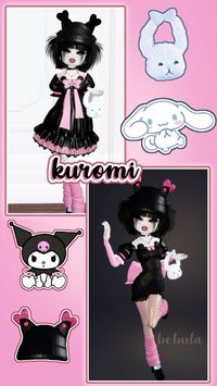 Dress to impress outfit inspired by kuromi sanrio #kuromi #sanrio #dresstoimpress #outfit #roblox