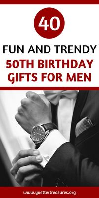 The Ultimate list of 50th Birthday gift ideas for men. They will absolutely love these 50th Birthday gift ideas. The best selection of birthday gifts for men who are turning 50 years old. #50thbirthdaygiftsformen #giftguides #birthdaygiftsforboyfriend #giftideas #giftsforhim #50thbirthday