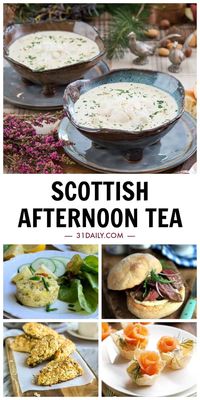 Host an easy Scottish Afternoon Tea with these authentic and easy afternoon tea recipes and ideas. Rustically simple foods with hearty abundance. Perfect for splendid autumn days and chilly winter afternoons. An Easy Scottish Afternoon Tea to Remember | 31Daily.com #afternoontea #scotland #scottish #hightea #31Daily #fall #autumn #victoria #tea