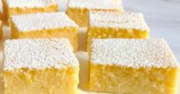 Impossible lemon bars