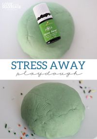 Stress Away Essential Oil Playdough