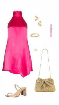 Pink & Cute! #semiformal #outfits #outfitideas #outfitstyle #outfitgoals #outfitgrid #explore #explorepage #sorority #formal #trendy #pink #pinkdress