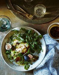 Pan-Fried Haloumi With Figs and Watercress - WSJ Recipes