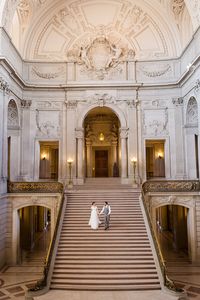 Glamorous Gold and Marble Wedding Photos at San Francisco City Hall