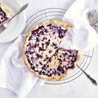 Blueberry Sour Cream Pie - In Fine Taste