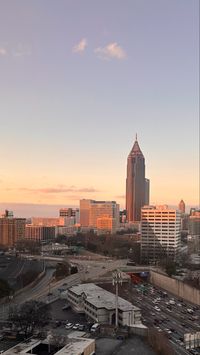 #atlanta #sunrise #photography #city #skyline #view #aesthetic