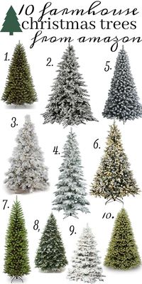 The 10 Best farmhouse style christmas trees all from Amazon!