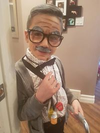 100 days of school, old man costume.