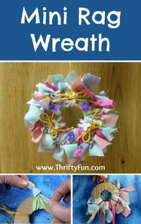 Making a Mini Rag Wreath | ThriftyFun