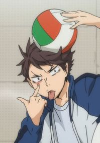 cute anime boy haikyuu oikawa toru