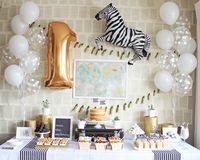 Black and White First Birthday Photography: Laura Derksen - www.arrowandlacedesigns.com Read More: http://www.stylemepretty.com/living/2014/10/31/black-and-white-1st-birthday/