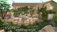 TUSCAN WEDDING VENUE - The Sims 4: My Wedding Stories Speedbuild | NO CC - YouTube