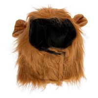 Dimensions: 6.5" x 6" Content: 71% Polyester & 29% Acrylic Color: Brown & Black Care: Spot Clean Only Quantity: 1 Dress up your cat or small dog with this Lion Mane Pet Costume! This fun headpiece looks like a shaggy lion's mane and features a hook and loop closure for easy dressing and removal. There's even a pair of floppy ears at the top to make your fur baby look extra fun. Use it to dress up your pet for a costume party or just so that they look extra cute!