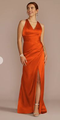 Color:Sienna
Fabric:Charmuese