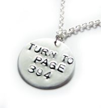 Turn to Page 394 Harry Potter Necklace Hand Stamped pendant chain birthday. $21.00, via Etsy.