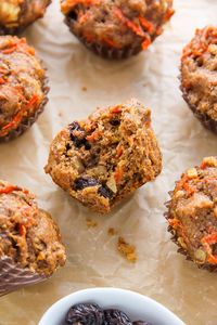 My Favorite Morning Glory Muffins! Hearty, healthy, and so delicious! #vegan Bakerbynature.com