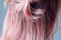 Rose Quartz hair inspiration - half up hairstyle