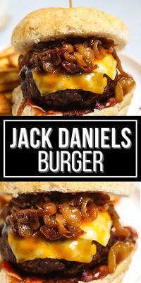 This Jack Daniels burger is the ultimate meal. It starts with juicy ground sirloin that is topped with flavorful Jack Daniels glaze and gooey melted Colby Jack cheese. These burgers are super simple to make and loaded with flavor! Add your favorite toppings and you have a weeknight meal that is sure to impress!