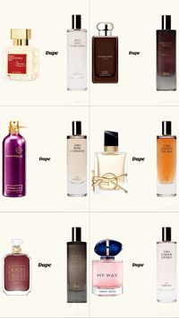 MFK Baccarat rouge 540, libre ysl, montale, kayali vanilla 28, my way, myrrh & tonka, red temptation, zara perfumes, starlight vanilla, rose gourmand, golden decade, supreme vanilla, sublime Epoque,