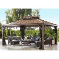 Member's Mark 12' x 16' Hardtop Wood-Look Gazebo - Sam's Club