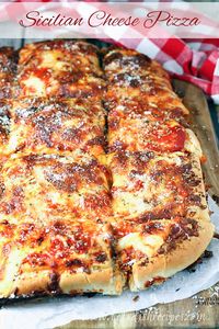 Sicilian Cheese Pizza