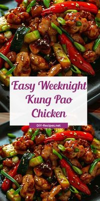 Perfect for busy weeknights, this Kung Pao Chicken recipe is easy to make and full of flavor. Tender chicken and a rich sauce!