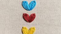 Very Easy Heart Design Hand Embroidery For Beginners#shorts ❤❤❤❤Easy Little Hearts❤❤ - YouTube