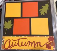 #wackykrafty4you Excited to share this item from my etsy shop. Autumn, 12x12 scrapbook pages.