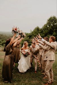 Bridal party photo from our special day